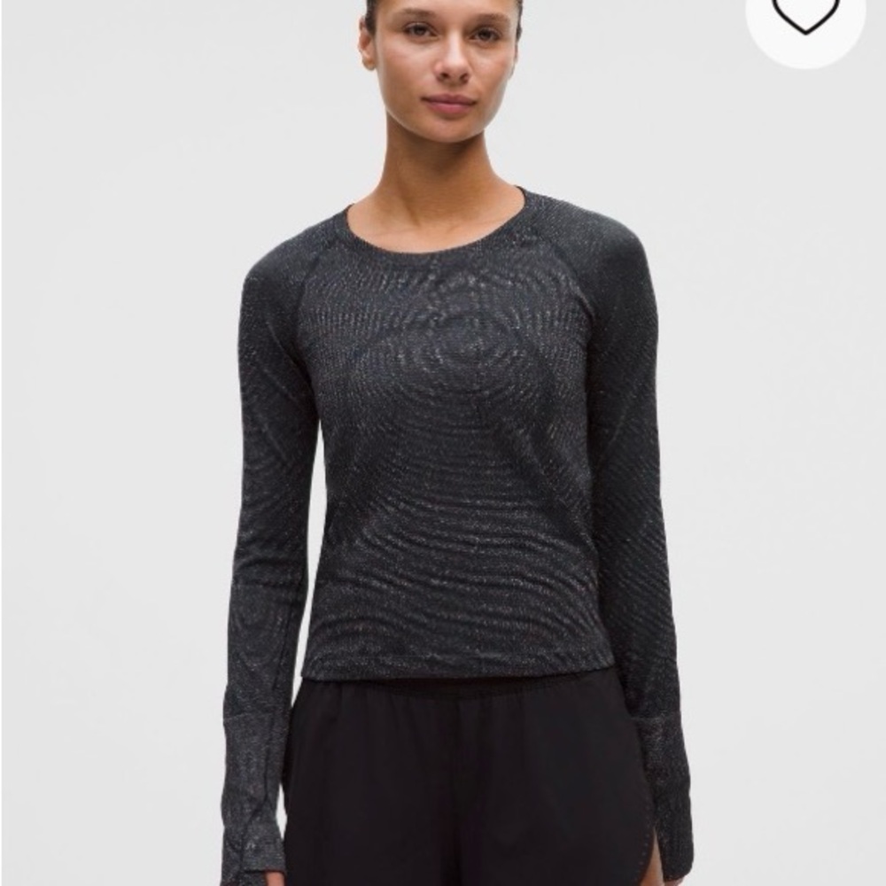 Lululemon Swiftly Tech Sparkle Long Sleeve Top